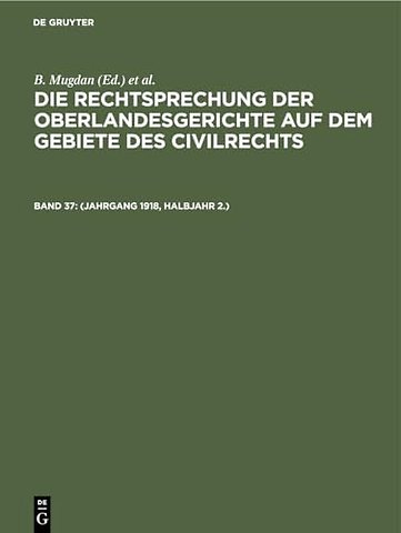 (Jahrgang 1918, Halbjahr 2.)