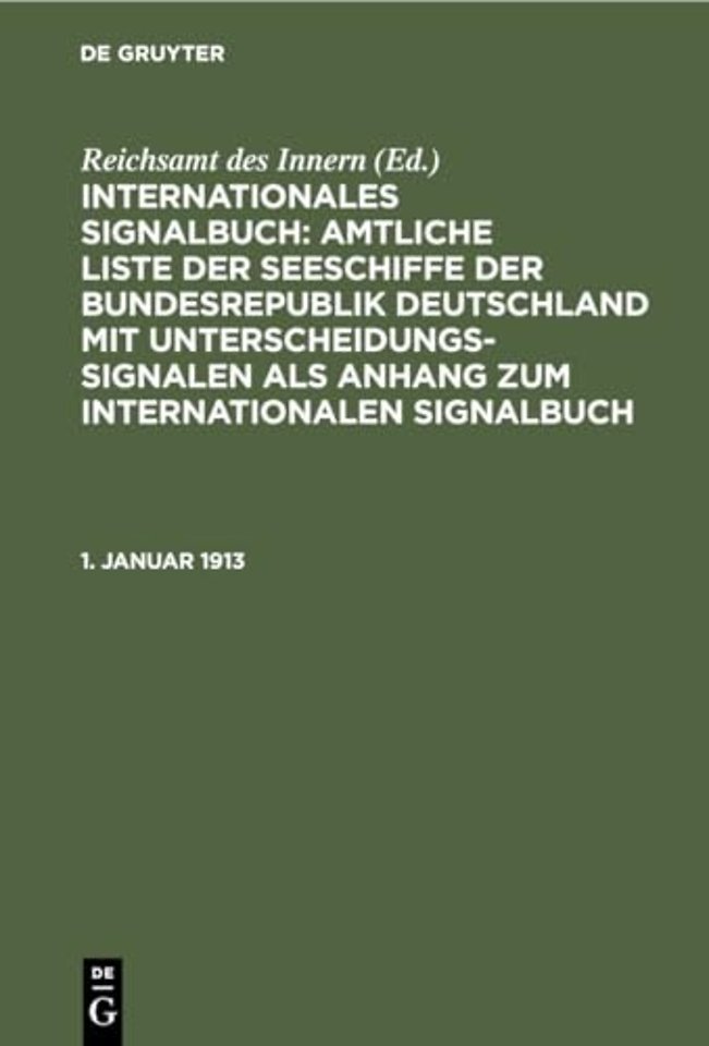 1. Januar 1913