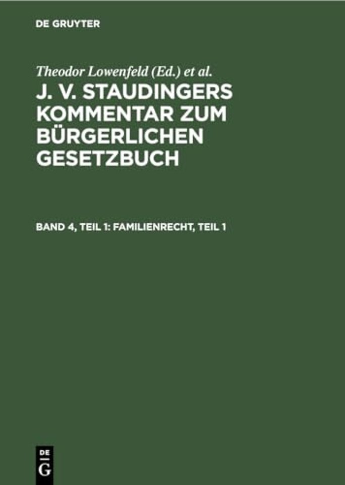 Familienrecht, Teil 1