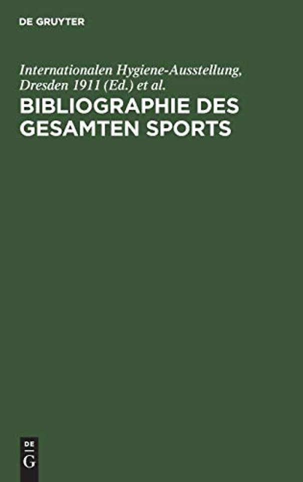 Bibliographie des gesamten Sports