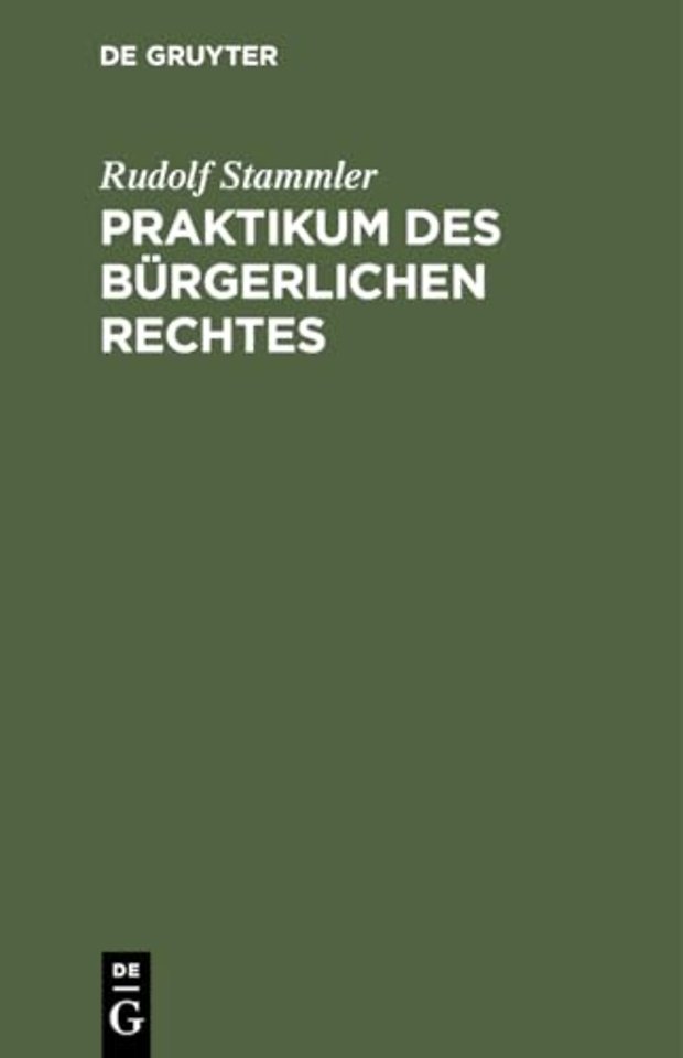 Praktikum Des Burgerlichen Rechtes