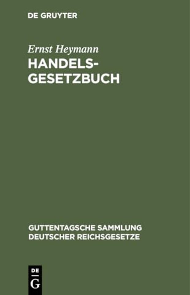 Handelsgesetzbuch – (ohne Seerecht)