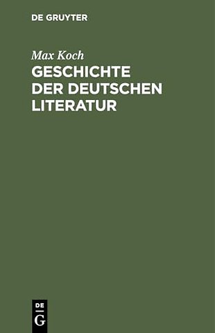 Geschichte der deutschen Literatur