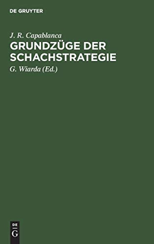 Grundzuge Der Schachstrategie