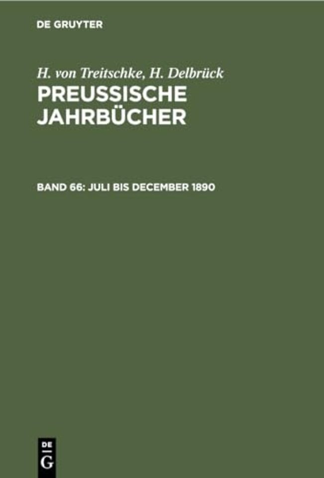 Juli bis December 1890