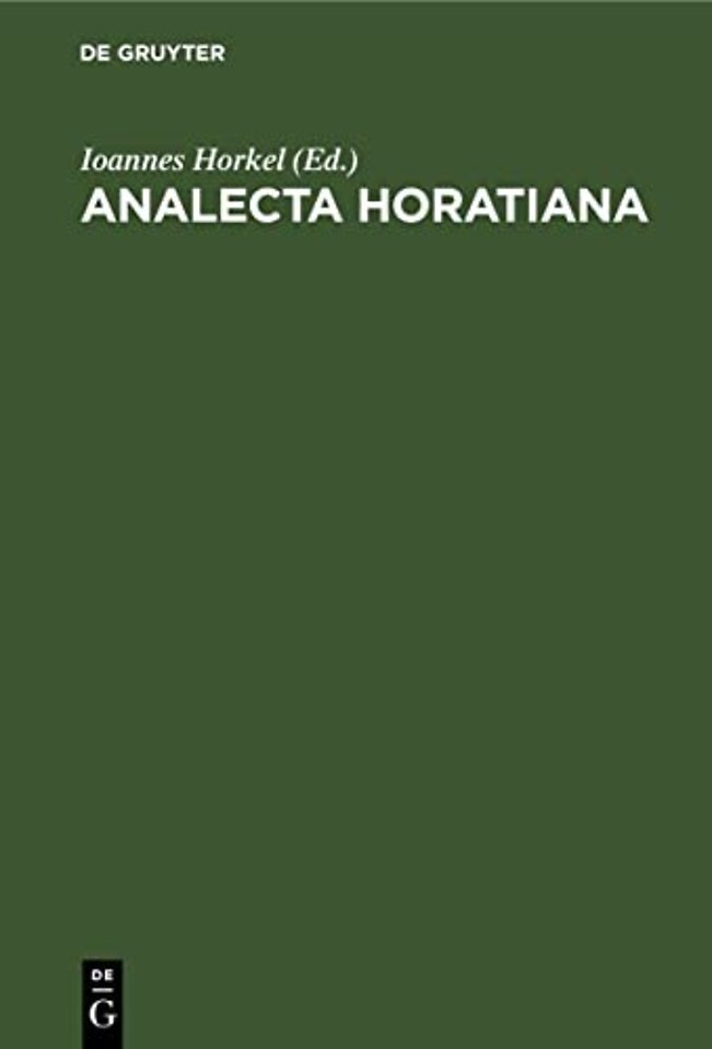 Analecta Horatiana