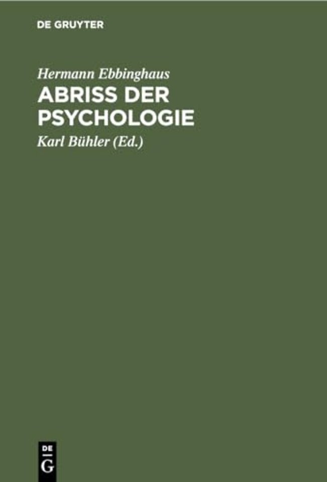 Abriss der Psychologie
