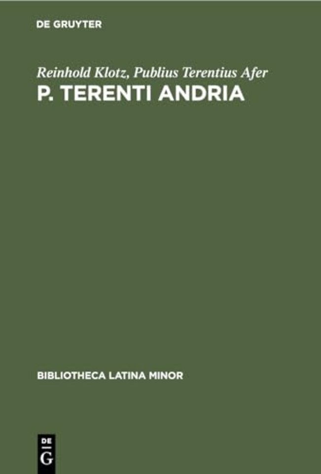 P. Terenti Andria – Ein Excursus über die unlateinische Wortform Sublimen