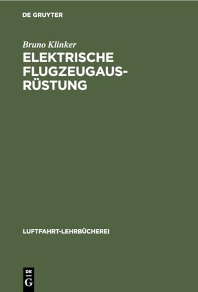 Elektrische Flugzeugausrüstung