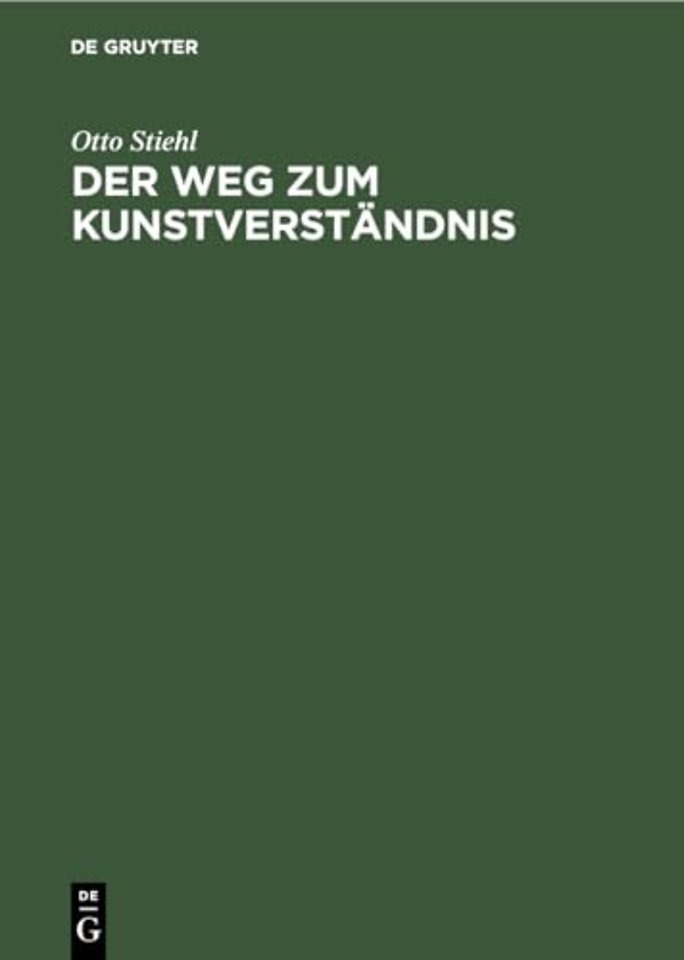 Der Weg Zum Kunstverstandnis