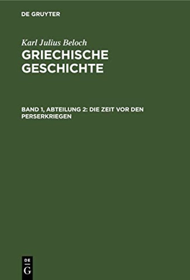 Die Zeit vor den Perserkriegen