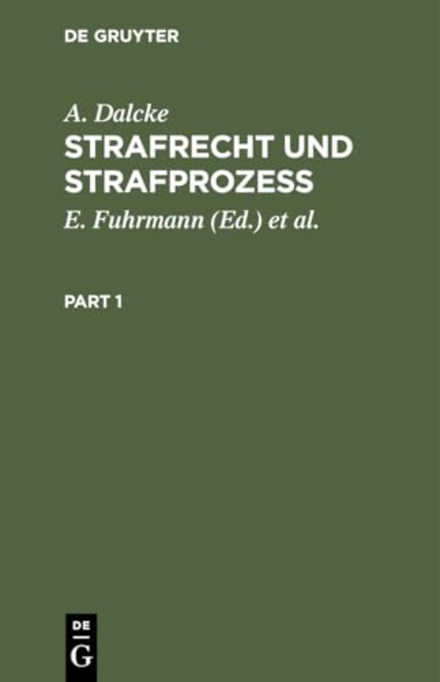 Strafrecht und Strafprozess