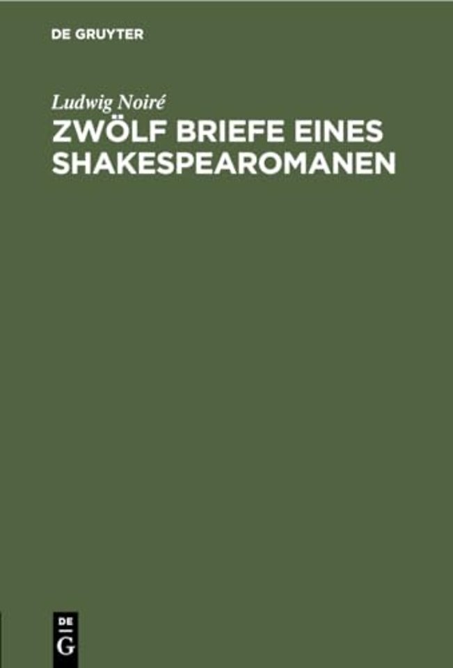 Zwölf Briefe eines Shakespearomanen