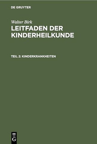 Kinderkrankheiten