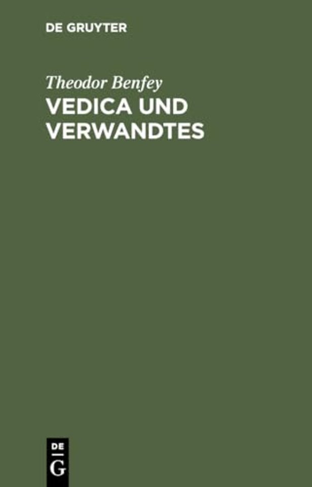 Vedica Und Verwandtes