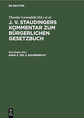 Sachenrecht – Teil 2: §§ 1018–1296