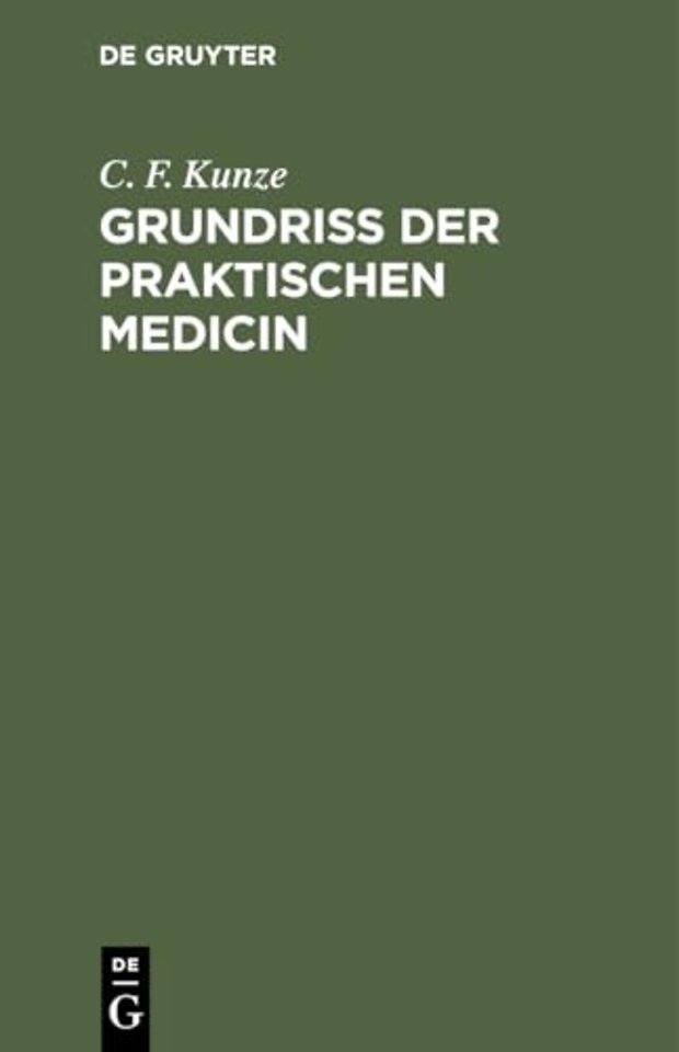 Grundriss der Praktischen Medicin