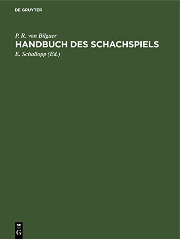 Handbuch des Schachspiels