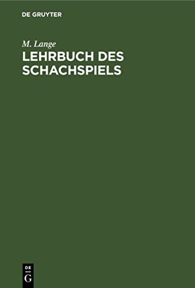 Lehrbuch des Schachspiels