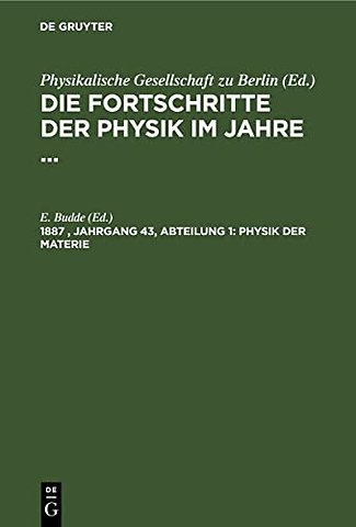 Physik der Materie