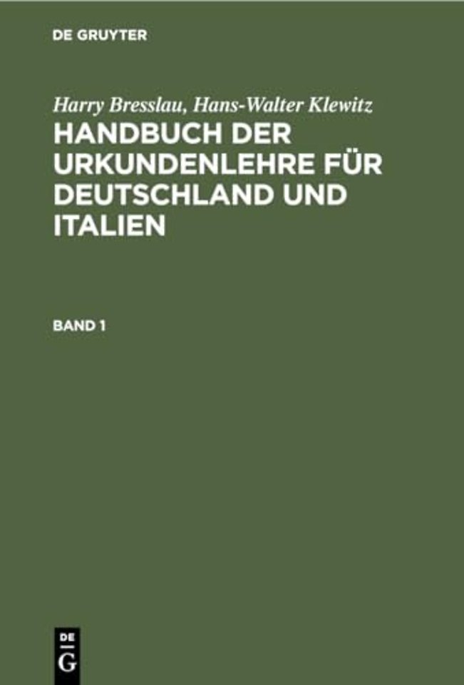 Handbuch der Urkundenlehre fur Deutschland und Italien Handbuch der Urkundenlehre fur Deutschland und Italien