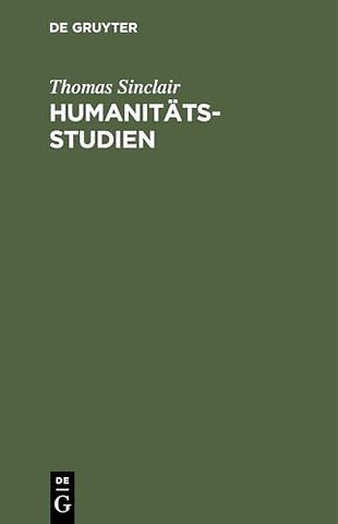 Humanitatsstudien