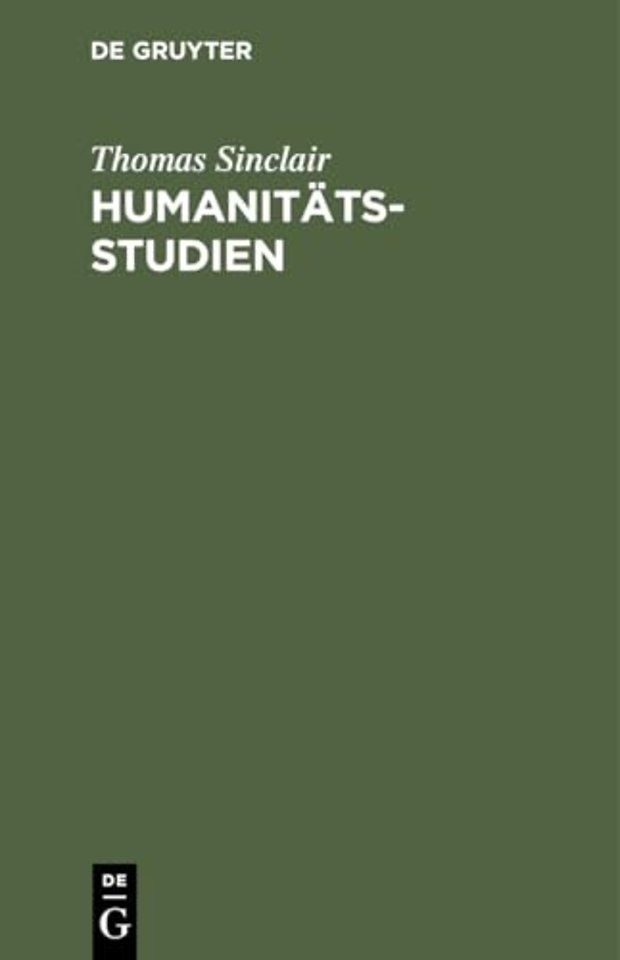 Humanitatsstudien