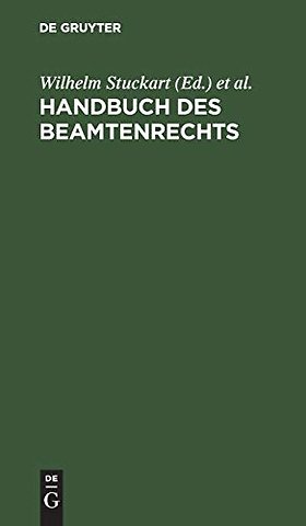Handbuch Des Beamtenrechts