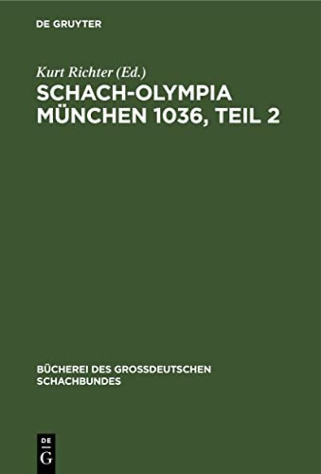 Schach-Olympia Munchen 1036, Teil 2