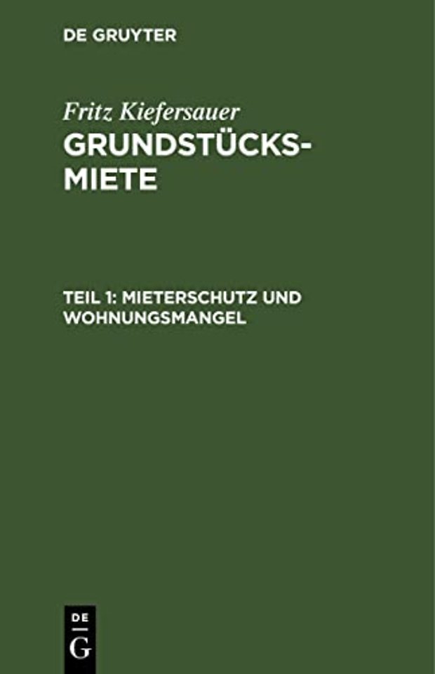 Mieterschutz und Wohnungsmangel