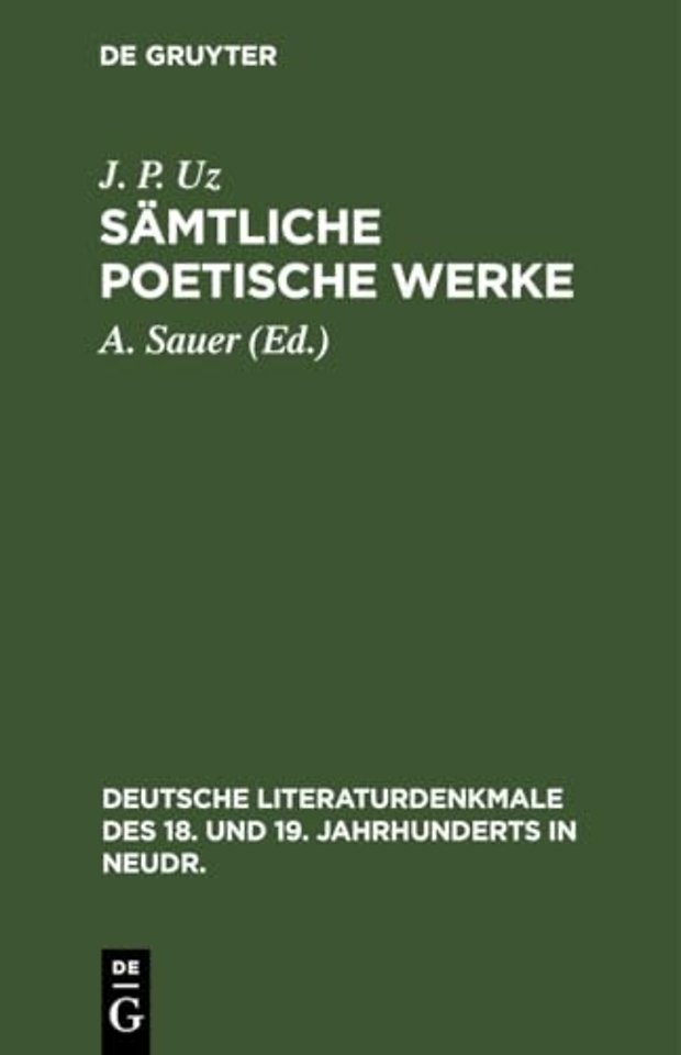 Sämtliche poetische Werke