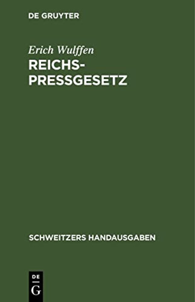 Reichs-Pressgesetz