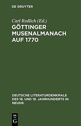 Göttinger Musenalmanach auf 1770