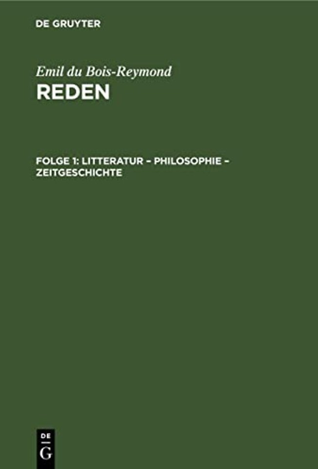 Litteratur – Philosophie – Zeitgeschichte