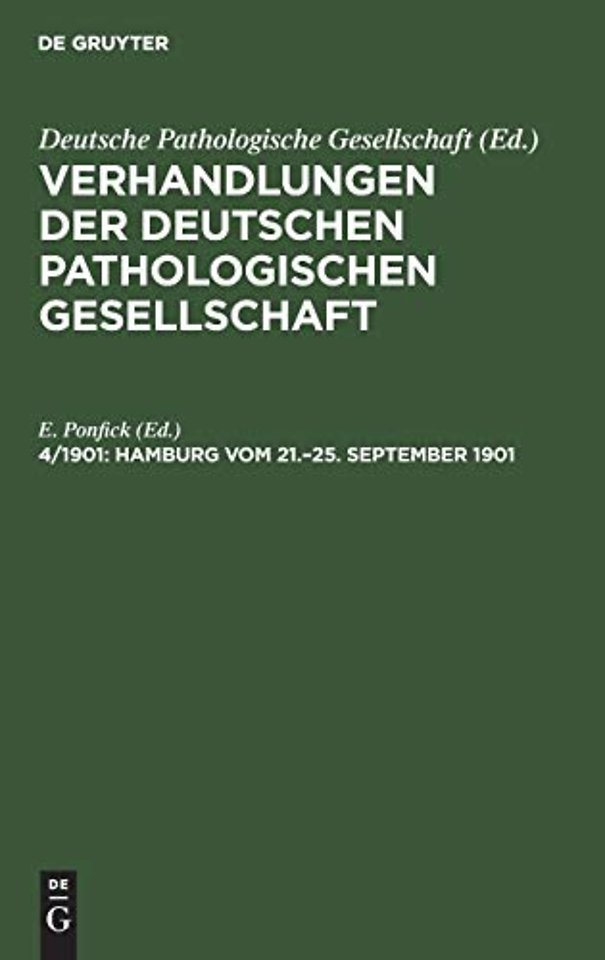 Hamburg Vom 21.-25. September 1901