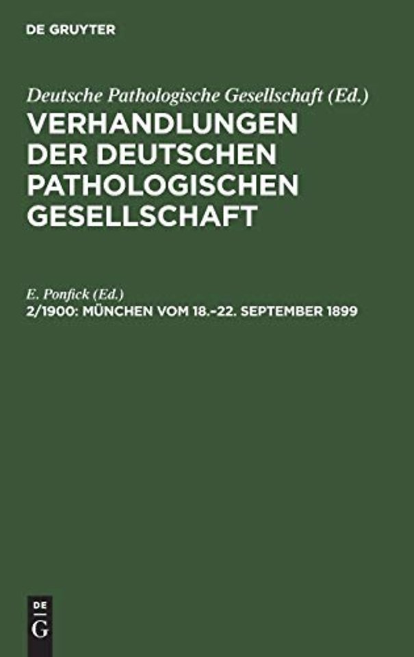 Munchen Vom 18.-22. September 1899