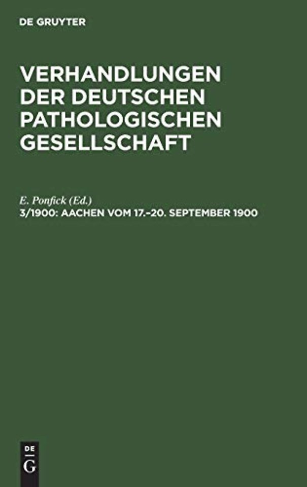 Aachen vom 17.–20. September 1900