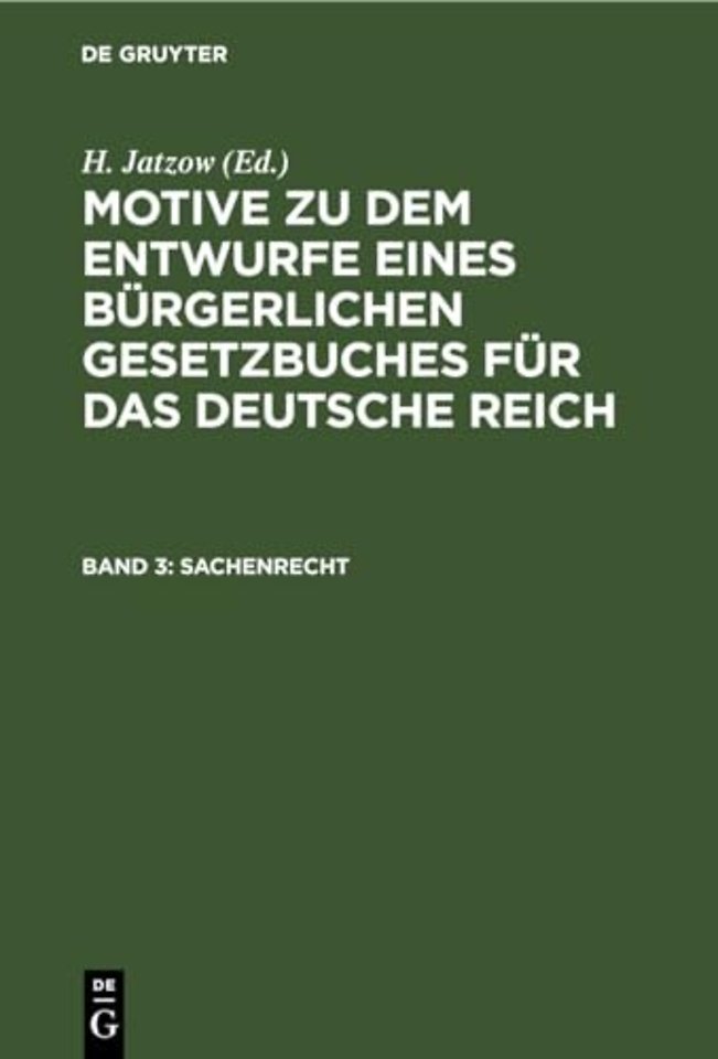 Sachenrecht – Amtliche Ausgabe