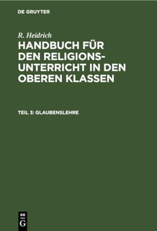 Glaubenslehre