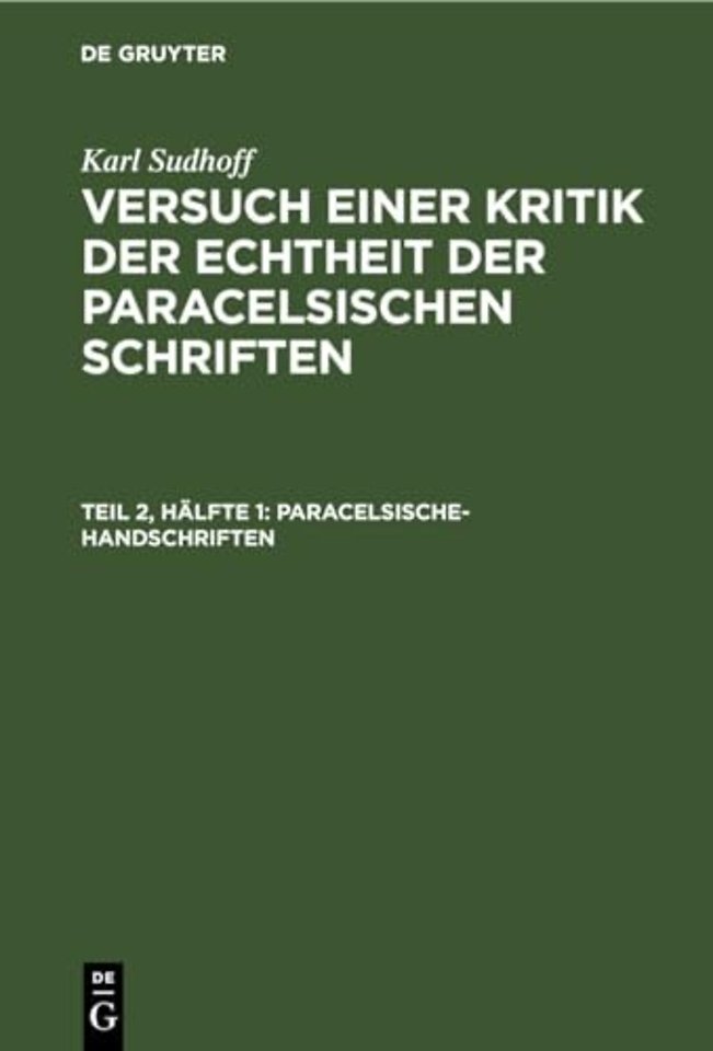 Paracelsische–Handschriften