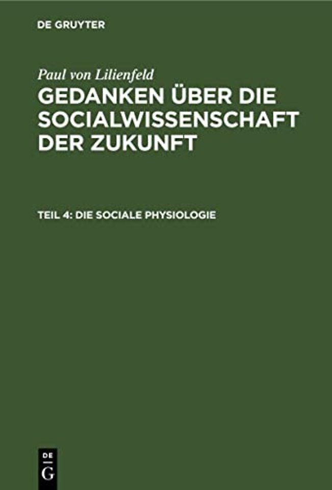 Die Sociale Physiologie