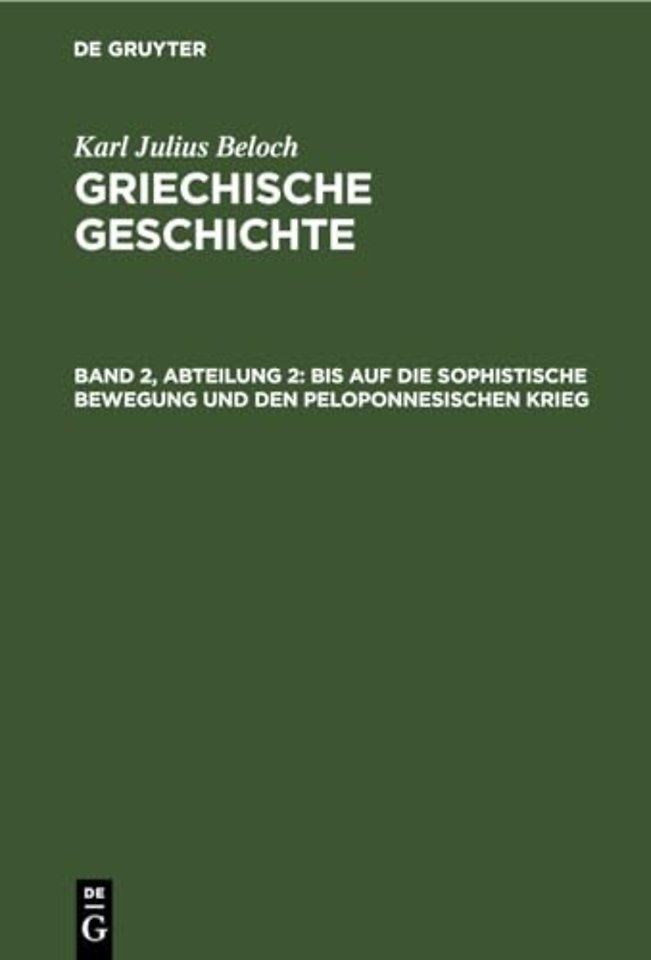 Bis auf die sophistische Bewegung und den peloponnesischen Krieg