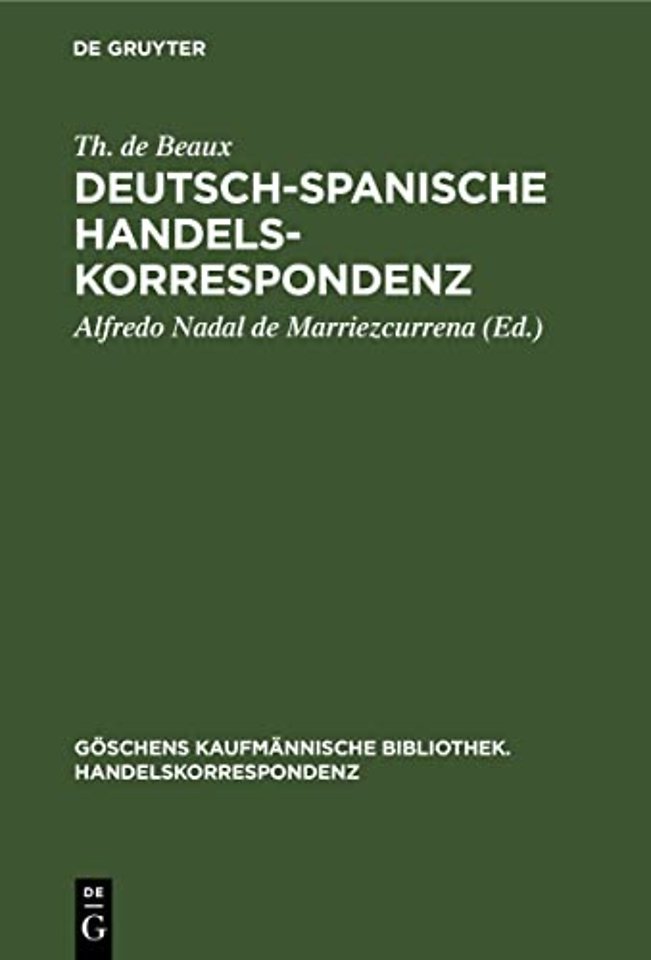 Deutsch-Spanische Handelskorrespondenz