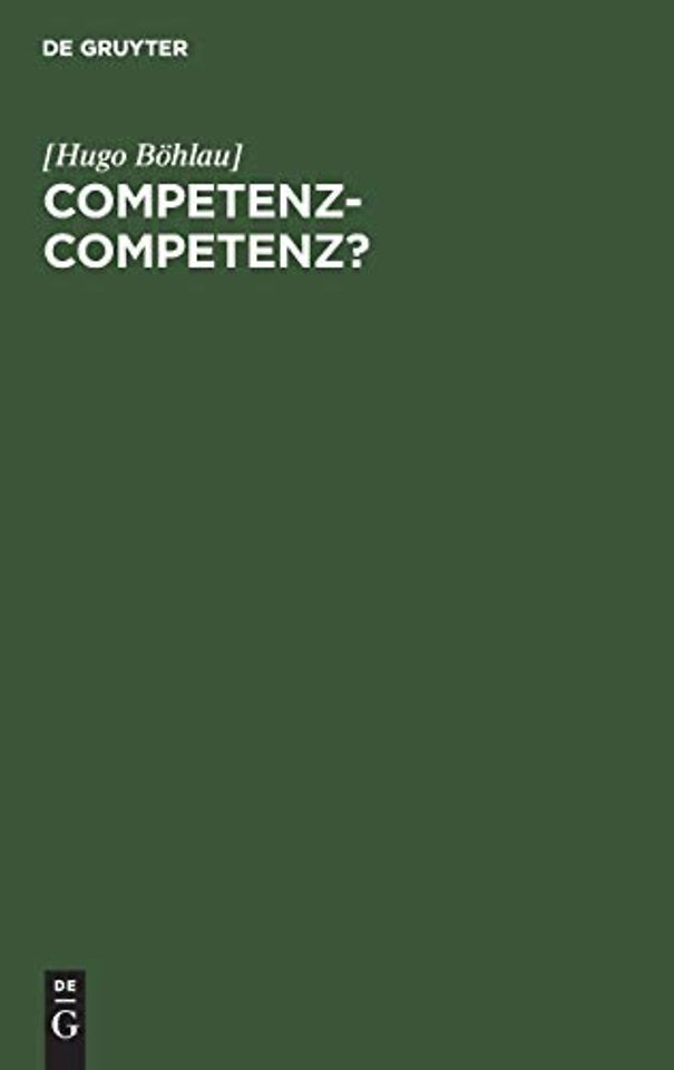 Competenz-Competenz?