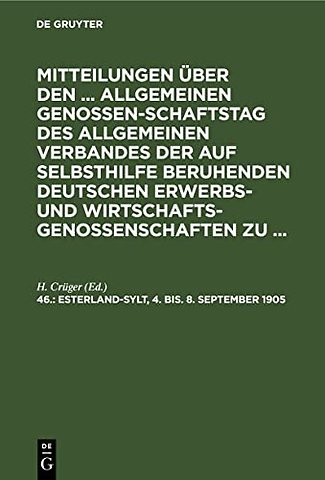 Esterland–Sylt, 4. bis. 8. September 1905