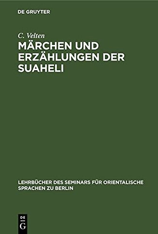 Marchen Und Erzahlungen Der Suaheli