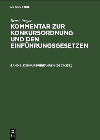 Konkursverfahren (§§ 71–238.)