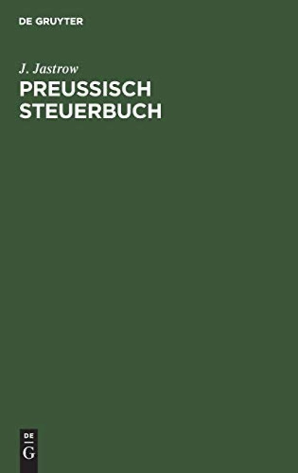 Preußisch Steuerbuch