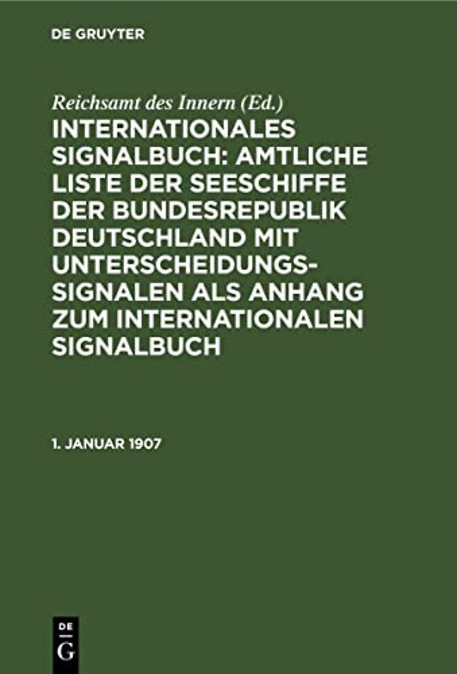 1. Januar 1907