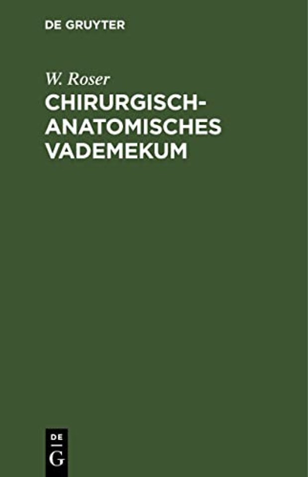 Chirurgisch-Anatomisches Vademekum